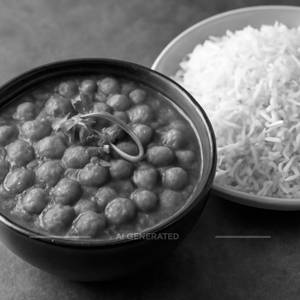 Chole Masala with Rice