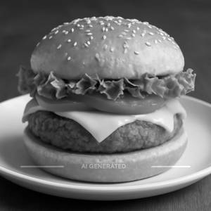 Veg. Burger With Cheese