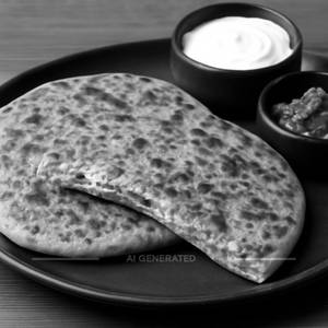 Paneer Aloo Paratha with [2pieces]Curd And Achar