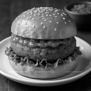 Schezwan Veg Burger