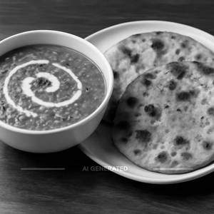 Dal Makhani With Missi Roti (2 Pcs)