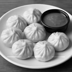 Paneer momos steamed