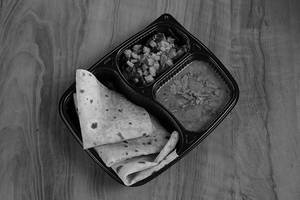 3 Chapati With Dal And Potato Fry