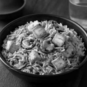 Paneer mushroom rice