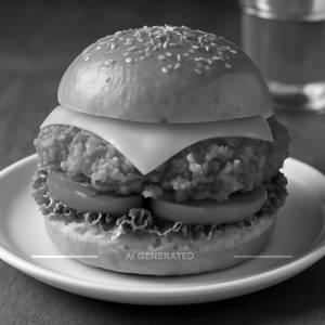 Crispy Chicken Cheese Burger