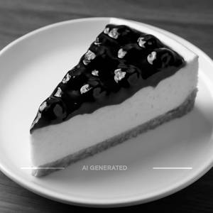 Blueberry Cheese Cake Slice