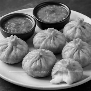 Veg Fried Cheese Momos [6 Pieces]