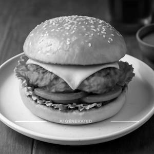 Tandoori chicken cheese burger