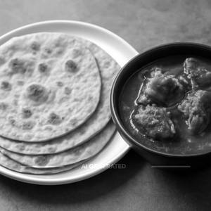 Chapathi with mutton curry