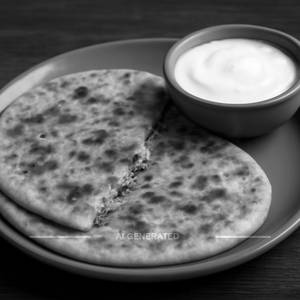 Gobi Paratha With Curd