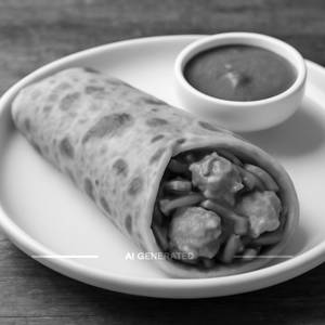 Veg paneer tikka roll