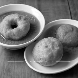 Vada sambar + Aloo vada + Rassa vada