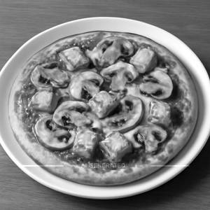 Mushroom Paneer Pizza [8 Inches]