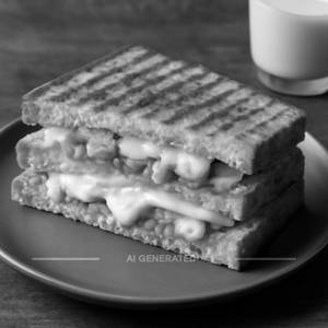 Garlic paneer cheese sandwich