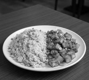 Buttery Kung Pao: Butter Garlic Fried Rice + Kung Pao Paneer