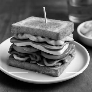 Vegetable Club Sandwich