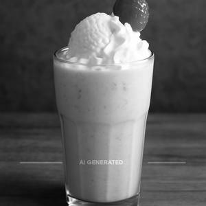 Strawberry Shake With Ice Cream