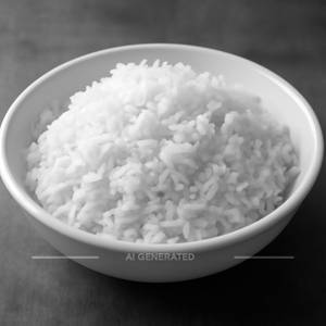 Plain rice half