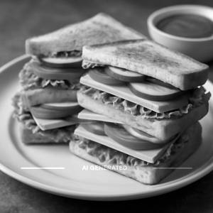 Vegetable Club Sandwich