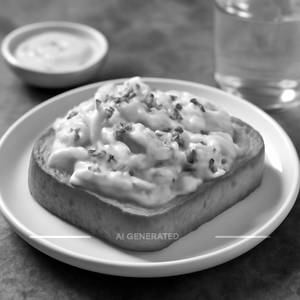 Alfredo Garlic Bread ( White Pasta Sauce )