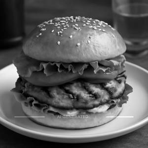 Grill Pull Chicken Burger