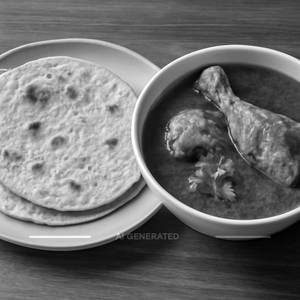 Chapati With Chicken Curry