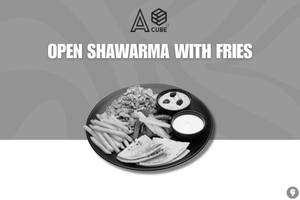 Open Shawarma with fries