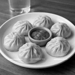 Veg Steamed Momos [6 Pieces]