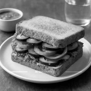 Plain Vegetable Sandwich