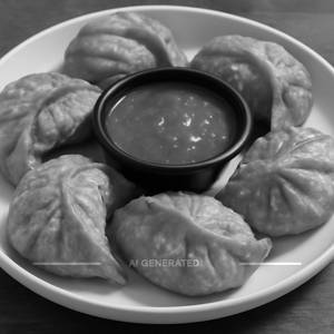 Veg fried momos [6 pieces]