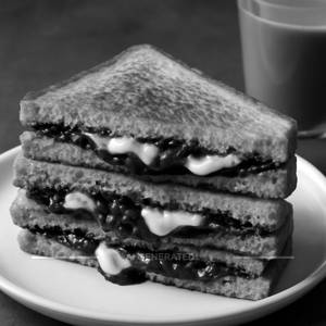 Chocolate cheese sandwich