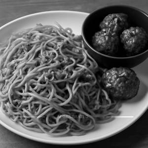 Veg Schezwan Noodles With Veg Manchurian Dry