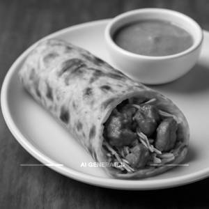 Chicken tikka roll