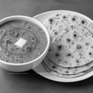 Dal Fry With 4 Butter Roti