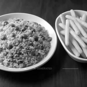 1 Veg fried rice + 1 French fries