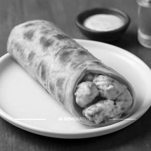 Chicken malai tikka roll