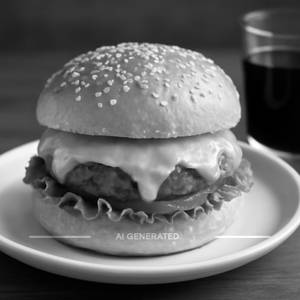 Cheesy Peri Peri Burger