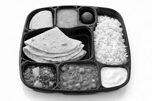 Regular veg thali