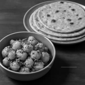 Jeera Aloo With  5 Tawa Roti