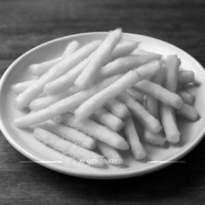 French fries salted