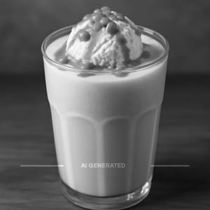 Butterscotch Shake With Vanilla Ice Cream 