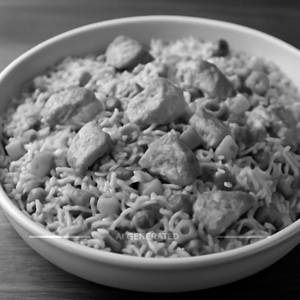 Chicken garlic fried rice