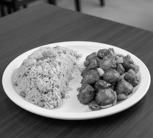 Classic Chicken Fried Rice + Chilli Chicken