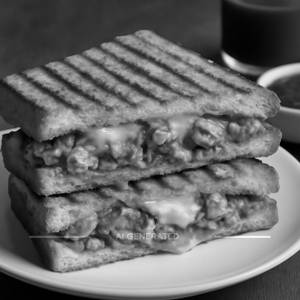 Chicken Tikka Cheese Grilled Sandwich