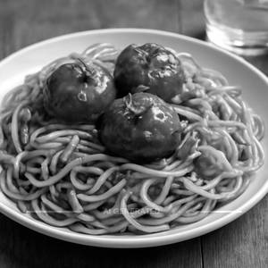 Veg manchurian noodles