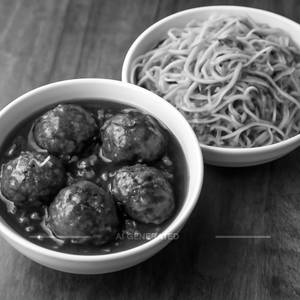 Veg manchurian with veg noodles
