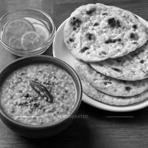 Dal Tadka + Choice of Breads + Salad
