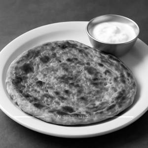Aloo Paratha with  Curd