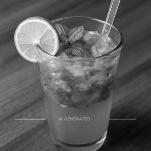 Blue curacao mojito