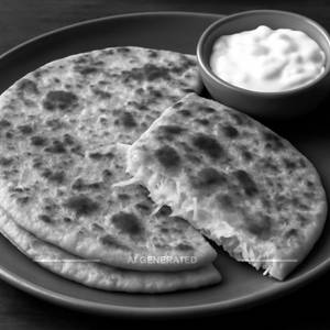 2 Cheese Paratha With Curd